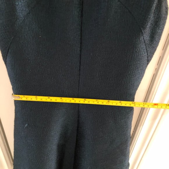 Metallic Dark Green Mini Dress SOLD - Picture 5 of 8